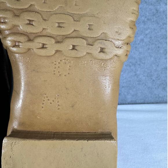 Vintage L.L. Bean Men's sz 10 Hunting Shoe Leather Lace Up Duck Boot Maine USA - Picture 11 of 13